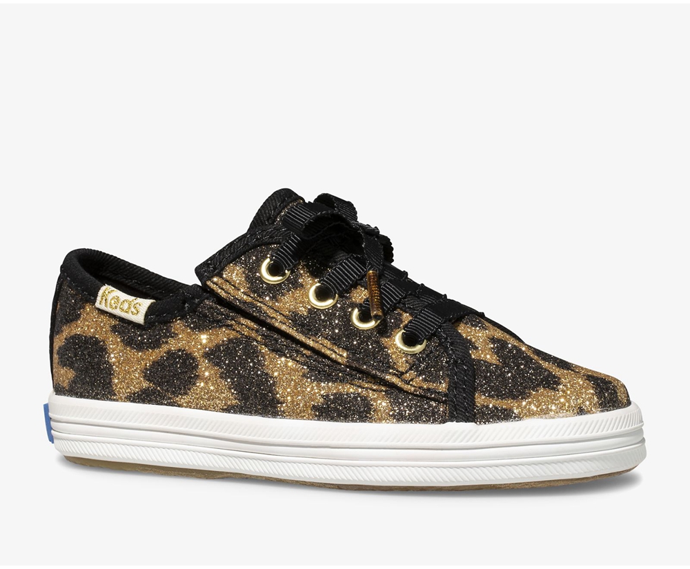 Keds Kids Sneakers Leopard - Kate Spade new york Kickstart Jr. Glitter Leopard - 790LUWAZS